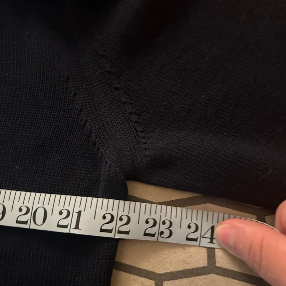 Eleventy Navy Blue Wool Cardigan
